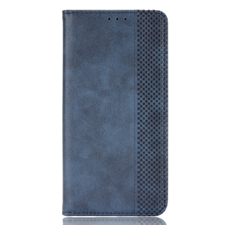 For Samsung Galaxy F52 5G Magnetic Buckle Retro Crazy Horse Texture Horizontal Flip Leather Case with Holder & Card Slots & Photo Frame