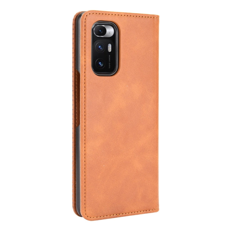 For Xiaomi Mi Mix Fold Magnetic Buckle Retro Crazy Horse Texture Horizontal Flip Leather Case with Holder & Card Slots & Photo Frame