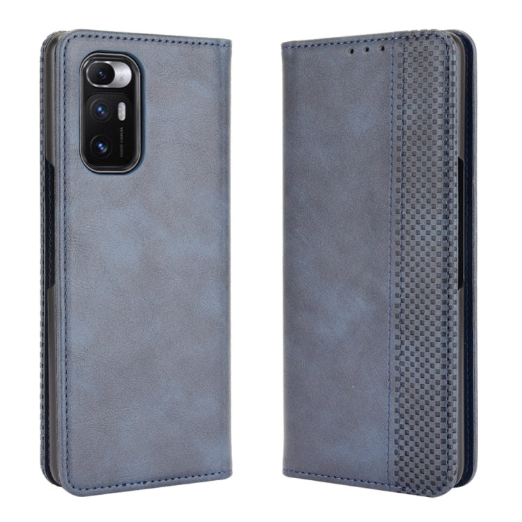 For Xiaomi Mi Mix Fold Magnetic Buckle Retro Crazy Horse Texture Horizontal Flip Leather Case with Holder & Card Slots & Photo Frame