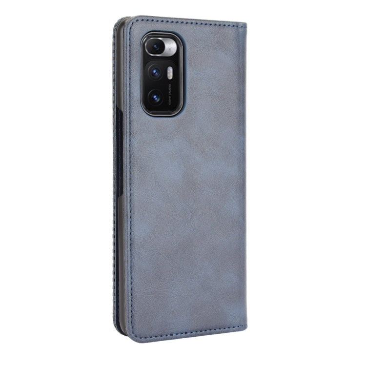 For Xiaomi Mi Mix Fold Magnetic Buckle Retro Crazy Horse Texture Horizontal Flip Leather Case with Holder & Card Slots & Photo Frame