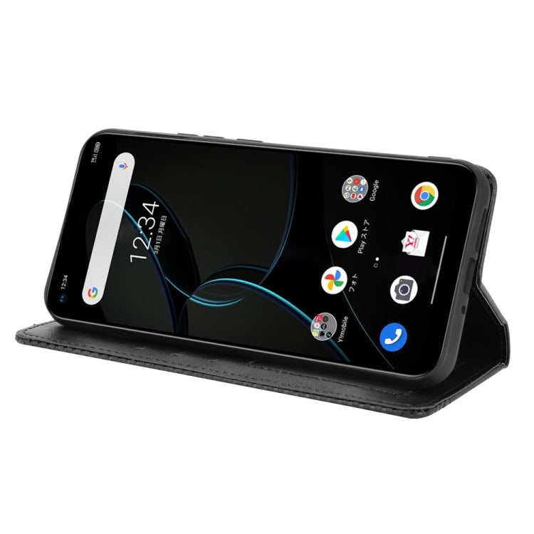 For ZTE Libero 5G Magnetic Buckle Retro Crazy Horse Texture Horizontal Flip Leather Case with Holder & Card Slots & Photo Frame