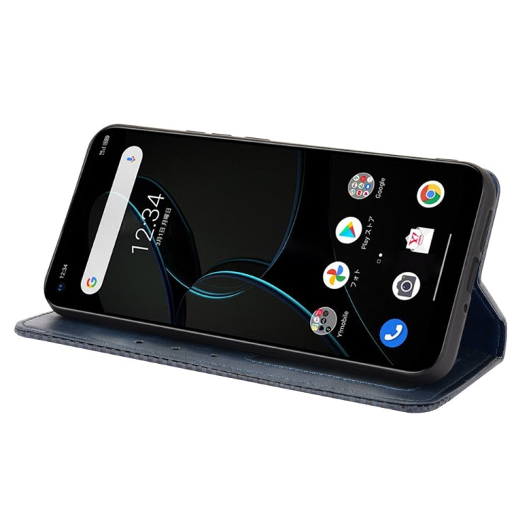 For ZTE Libero 5G Magnetic Buckle Retro Crazy Horse Texture Horizontal Flip Leather Case with Holder & Card Slots & Photo Frame