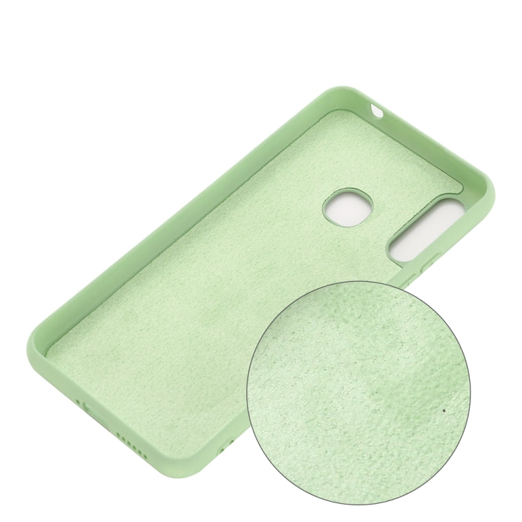 For Motorola Moto E 2020 Solid Color Liquid Silicone Dropproof Full Coverage Protective Case