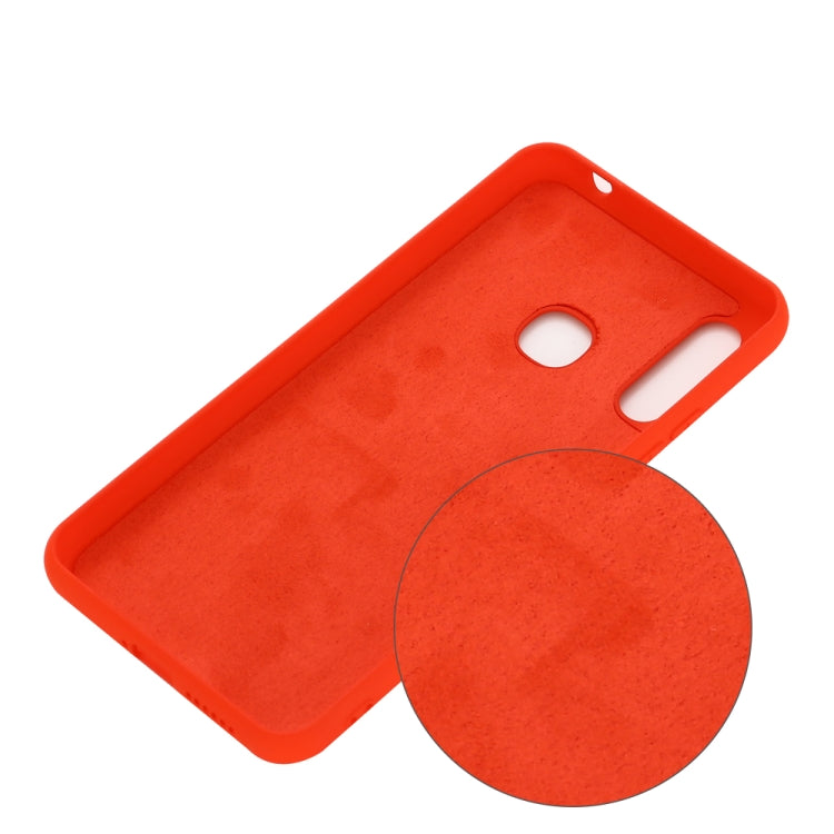 For Motorola Moto E 2020 Solid Color Liquid Silicone Dropproof Full Coverage Protective Case