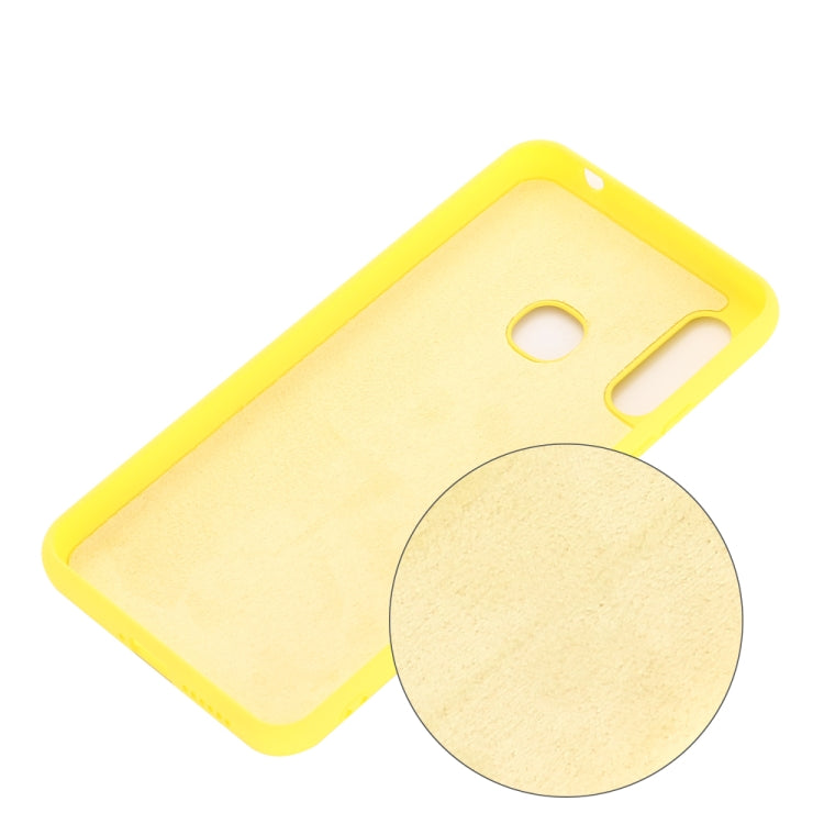 For Motorola Moto E 2020 Solid Color Liquid Silicone Dropproof Full Coverage Protective Case