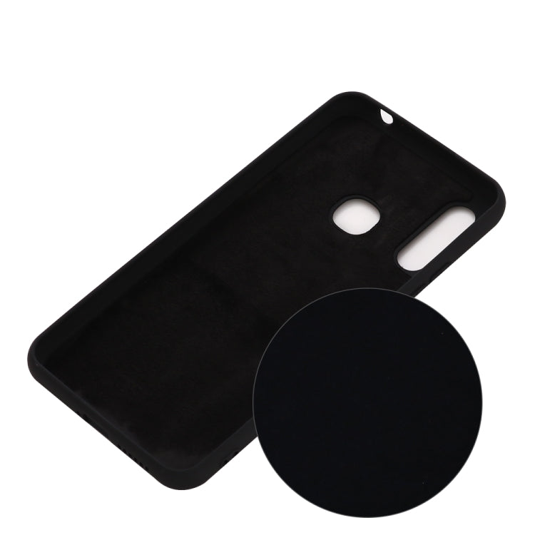 For Motorola Moto E 2020 Solid Color Liquid Silicone Dropproof Full Coverage Protective Case