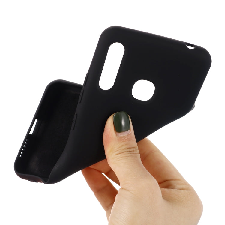 For Motorola Moto E 2020 Solid Color Liquid Silicone Dropproof Full Coverage Protective Case