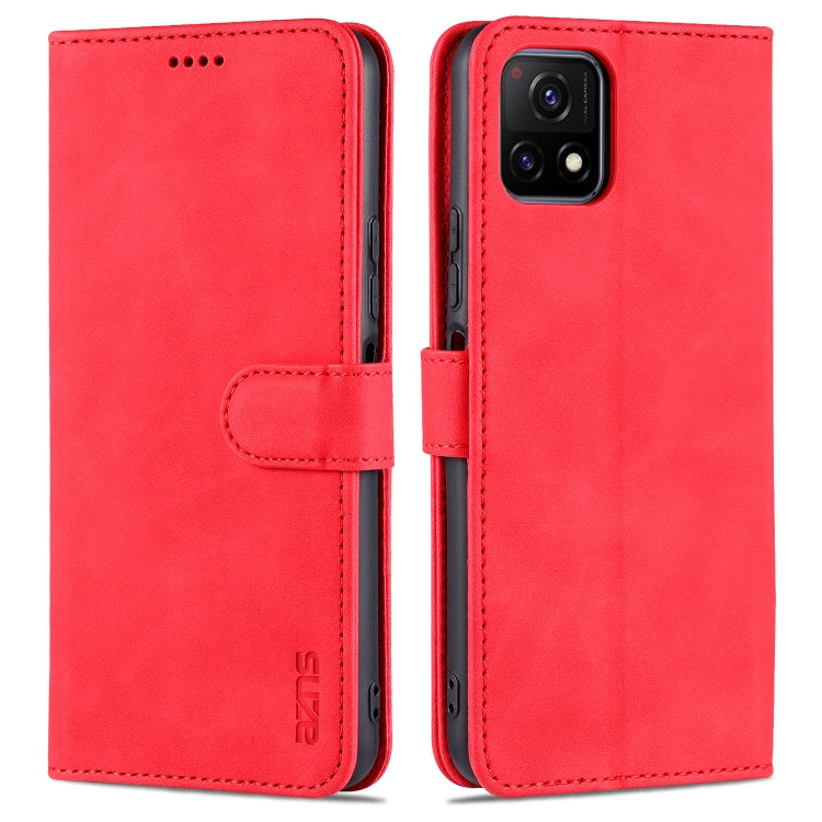 For vivo Y52S / iQOO U3 AZNS Skin Feel Calf Texture Horizontal Flip Leather Case with Card Slots & Holder & Wallet