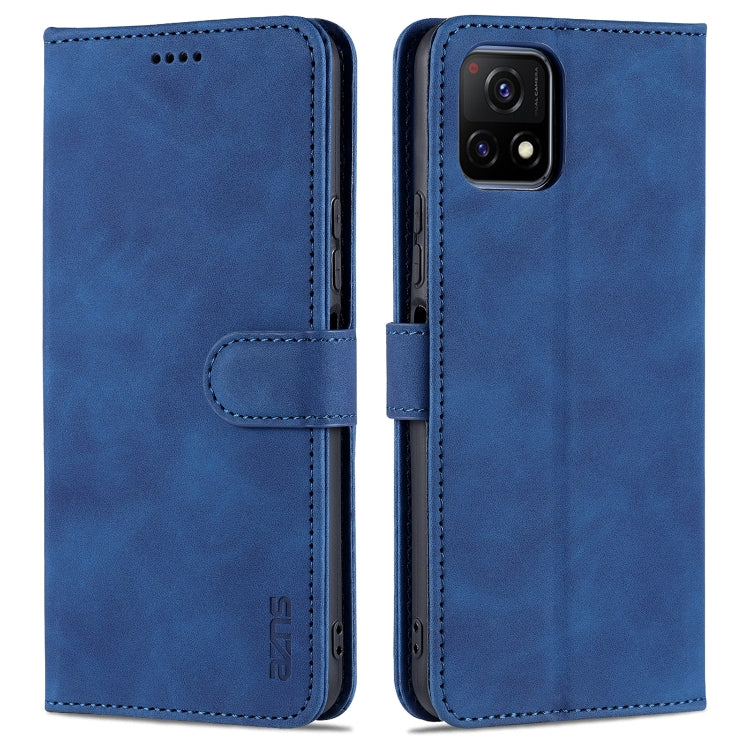 For vivo Y52S / iQOO U3 AZNS Skin Feel Calf Texture Horizontal Flip Leather Case with Card Slots & Holder & Wallet