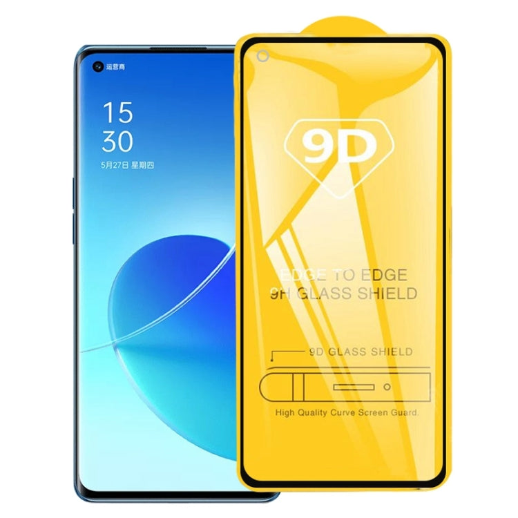 For OPPO Reno6 Pro 5G / Reno6 Pro+ 5G / Reno7 Pro 5G 9D Full Glue Full Screen Tempered Glass Film