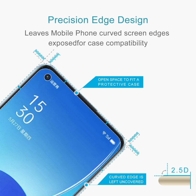 For OPPO Reno6 5G / Reno7 5G / Reno7 SE 5G 10 PCS 0.26mm 9H 2.5D Tempered Glass Film