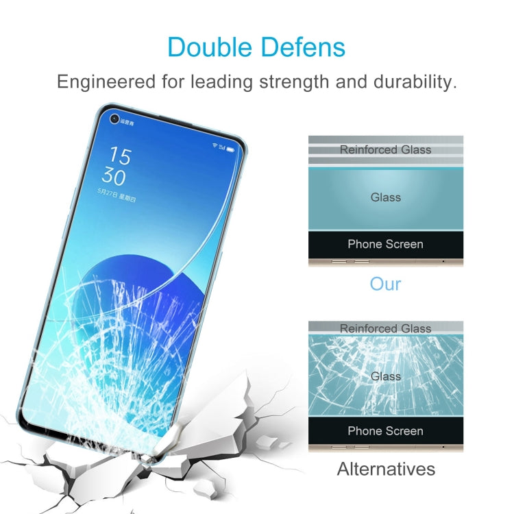 For OPPO Reno6 5G / Reno7 5G / Reno7 SE 5G 10 PCS 0.26mm 9H 2.5D Tempered Glass Film