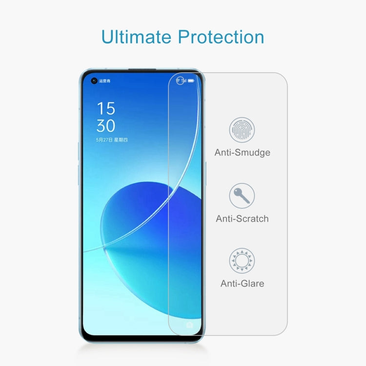 For OPPO Reno6 5G / Reno6 Lite / Reno7 5G / Reno7 SE 5G / A96 50 PCS 0.26mm 9H 2.5D Tempered Glass Film