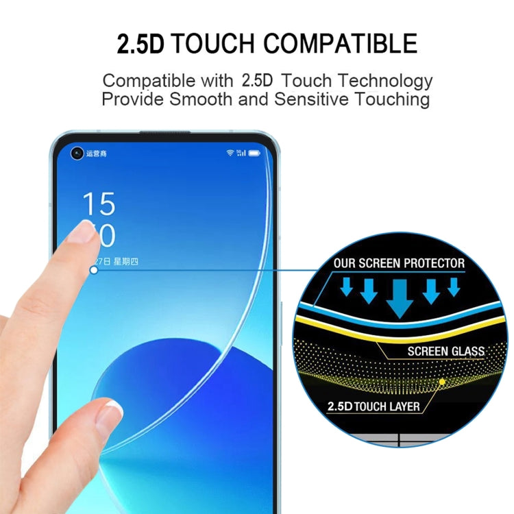 For OPPO Reno6 5G / Reno7 5G / Reno7 SE 5G Full Glue Full Screen Tempered Glass Film