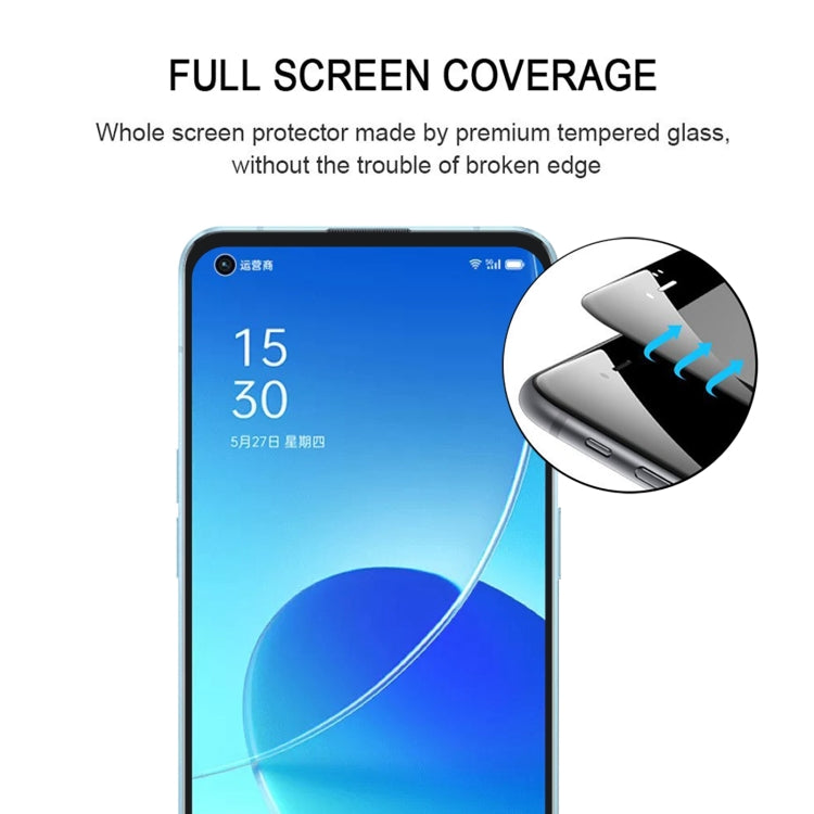 For OPPO Reno6 5G / Reno7 5G / Reno7 SE 5G / A96 25 PCS Full Glue Full Screen Tempered Glass Film