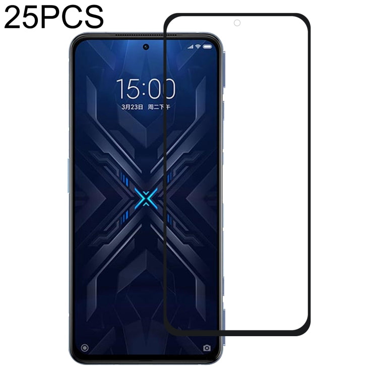 For Xiaomi Black Shark 4 / 4 Pro 25 PCS Full Glue Full Screen Tempered Glass Film