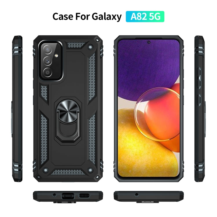For Samsung Galaxy A82 5G Shockproof TPU + PC Protective Case with 360 Degree Rotating Holder