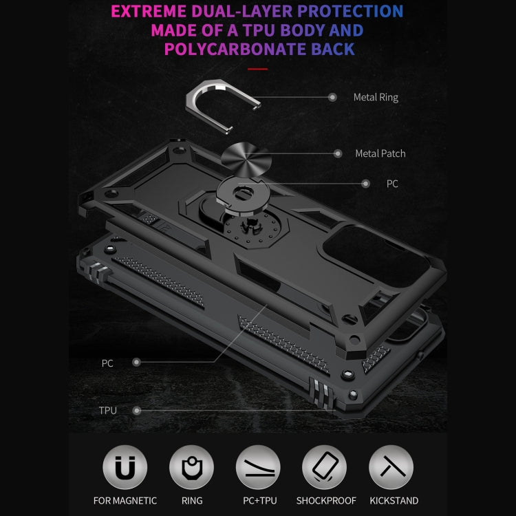 For Samsung Galaxy A82 5G Shockproof TPU + PC Protective Case with 360 Degree Rotating Holder