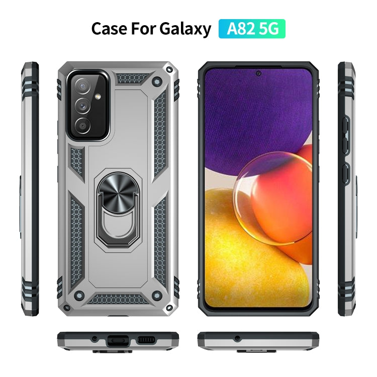 For Samsung Galaxy A82 5G Shockproof TPU + PC Protective Case with 360 Degree Rotating Holder