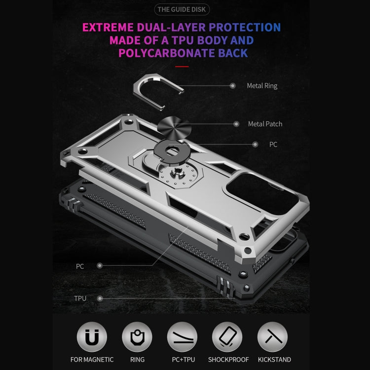 For Samsung Galaxy A82 5G Shockproof TPU + PC Protective Case with 360 Degree Rotating Holder