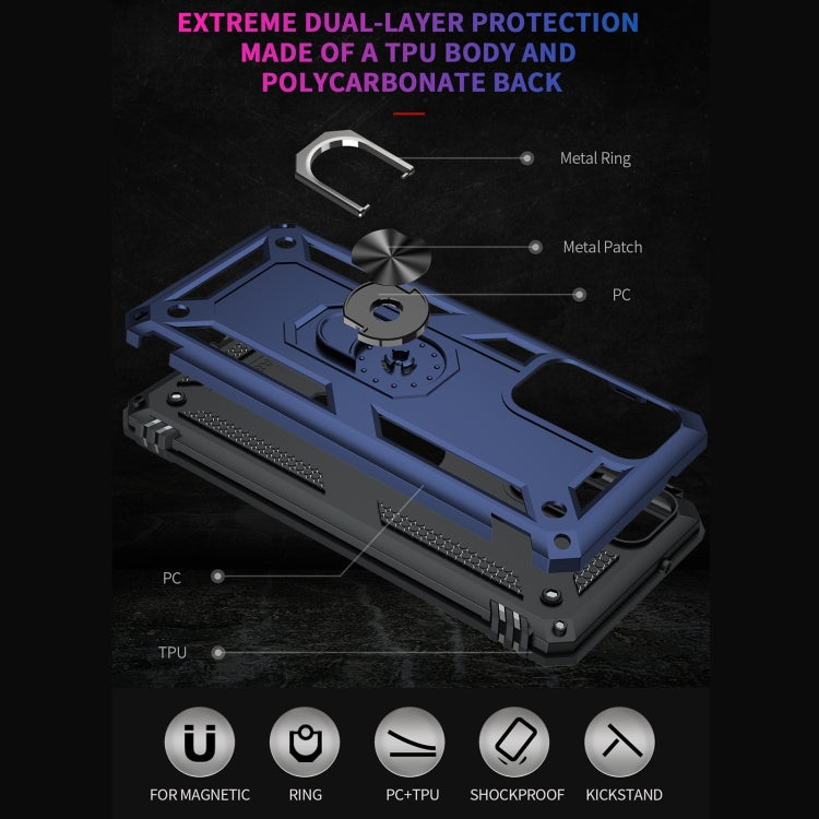 For Samsung Galaxy A82 5G Shockproof TPU + PC Protective Case with 360 Degree Rotating Holder