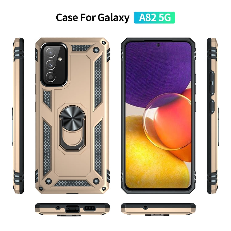 For Samsung Galaxy A82 5G Shockproof TPU + PC Protective Case with 360 Degree Rotating Holder
