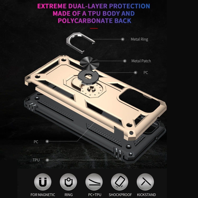 For Samsung Galaxy A82 5G Shockproof TPU + PC Protective Case with 360 Degree Rotating Holder