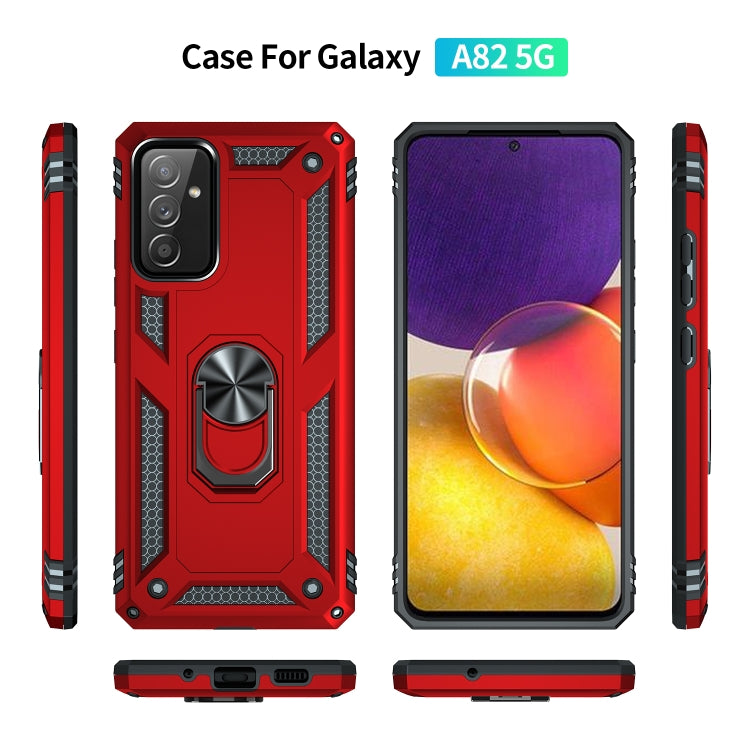 For Samsung Galaxy A82 5G Shockproof TPU + PC Protective Case with 360 Degree Rotating Holder