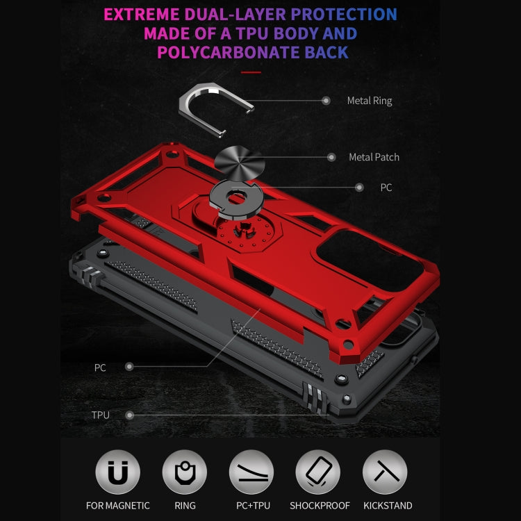 For Samsung Galaxy A82 5G Shockproof TPU + PC Protective Case with 360 Degree Rotating Holder