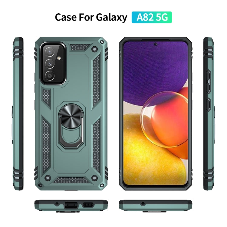 For Samsung Galaxy A82 5G Shockproof TPU + PC Protective Case with 360 Degree Rotating Holder