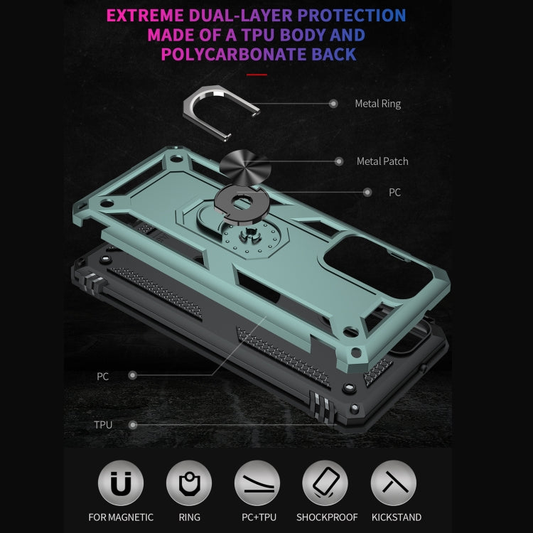 For Samsung Galaxy A82 5G Shockproof TPU + PC Protective Case with 360 Degree Rotating Holder