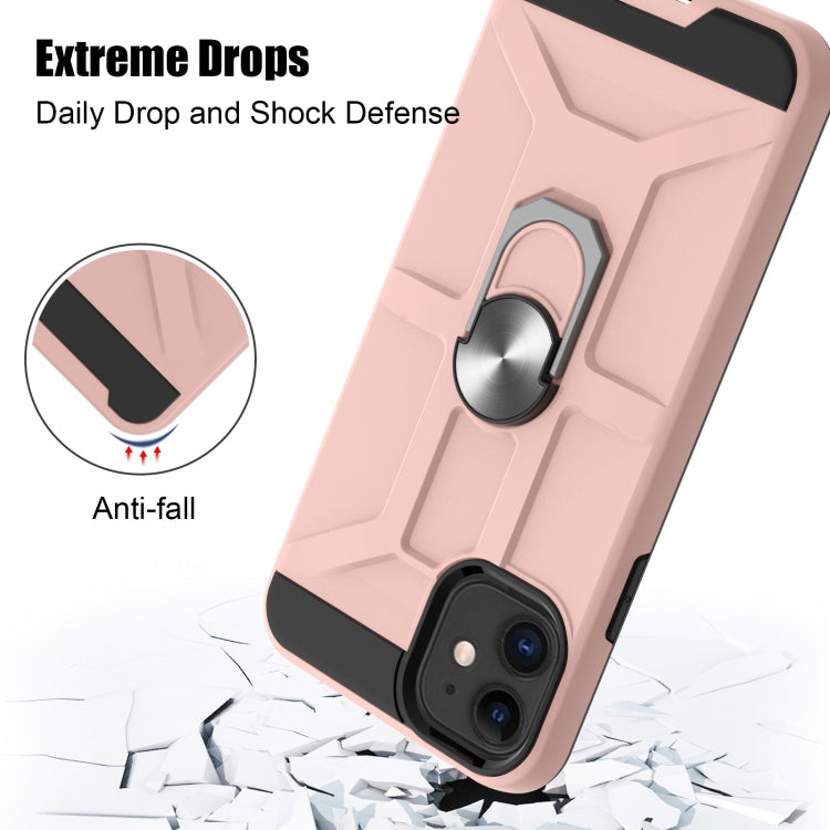 For iPhone 11 War-god Armor TPU + PC Shockproof  Magnetic Protective Case with Ring Holder