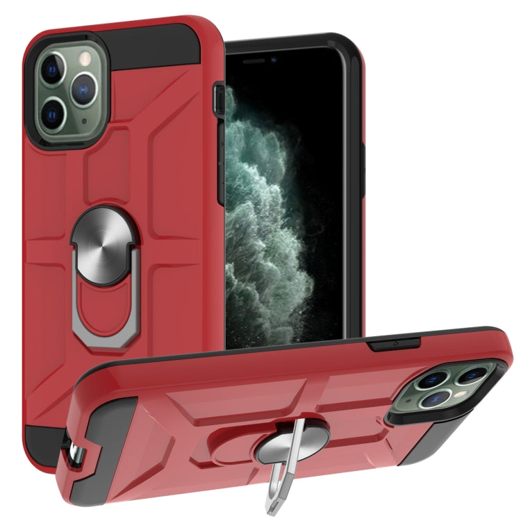 For iPhone 11 Pro War-god Armor TPU + PC Shockproof  Magnetic Protective Case with Ring Holder