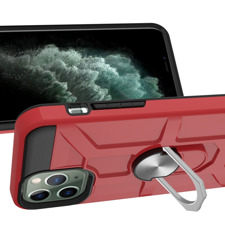 For iPhone 11 Pro War-god Armor TPU + PC Shockproof  Magnetic Protective Case with Ring Holder