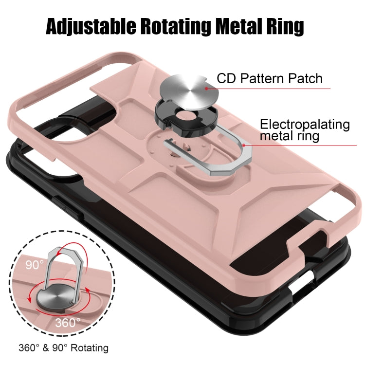 For iPhone 11 Pro War-god Armor TPU + PC Shockproof  Magnetic Protective Case with Ring Holder