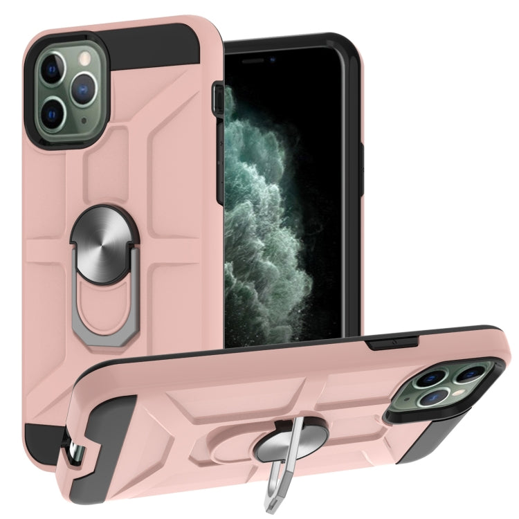 For iPhone 11 Pro War-god Armor TPU + PC Shockproof  Magnetic Protective Case with Ring Holder