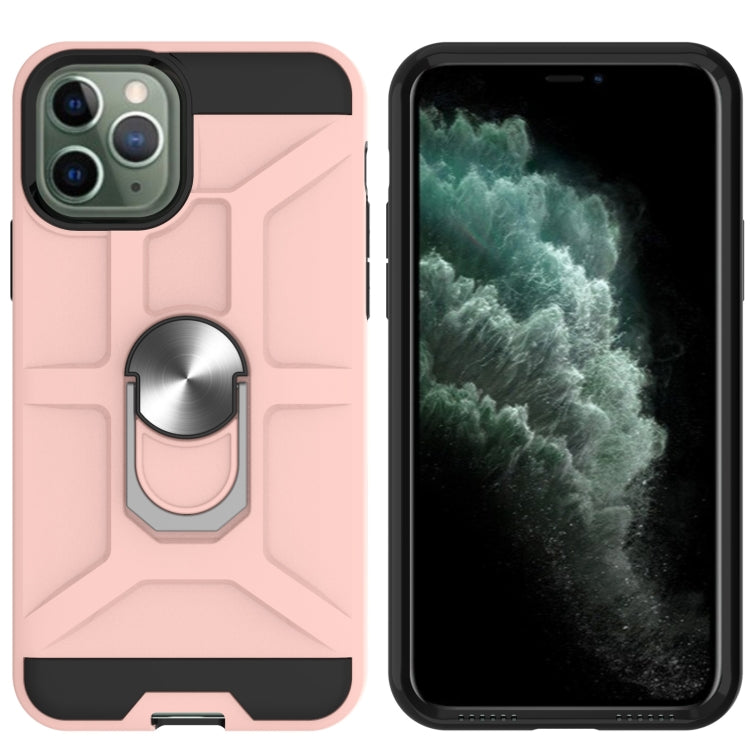 For iPhone 11 Pro War-god Armor TPU + PC Shockproof  Magnetic Protective Case with Ring Holder