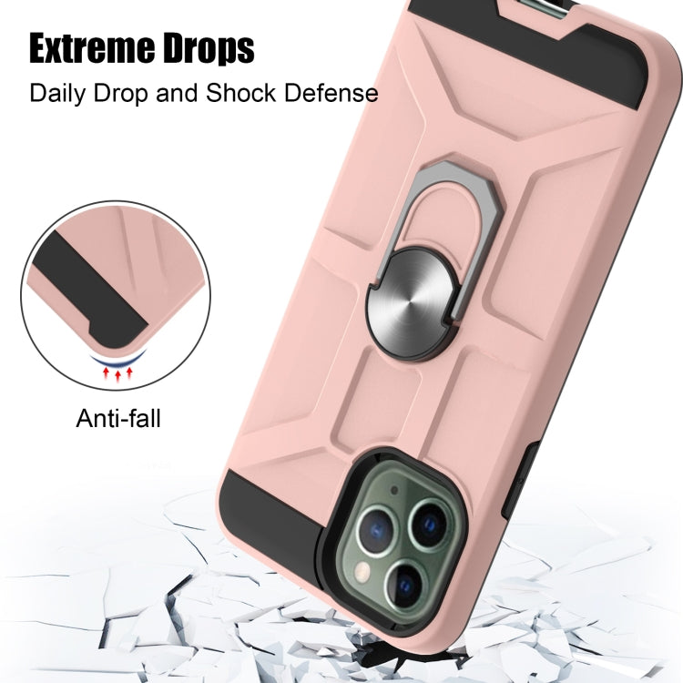 For iPhone 11 Pro War-god Armor TPU + PC Shockproof  Magnetic Protective Case with Ring Holder