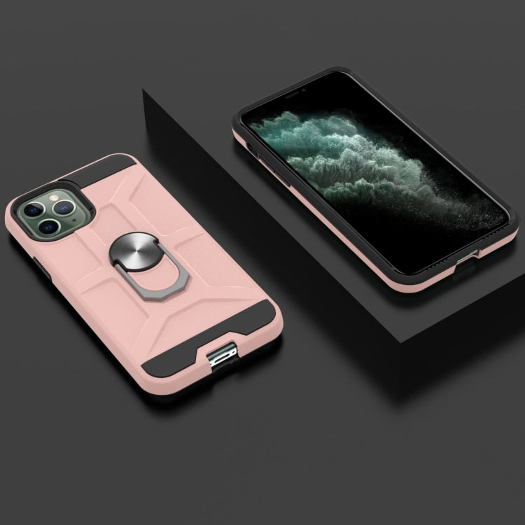 For iPhone 11 Pro War-god Armor TPU + PC Shockproof  Magnetic Protective Case with Ring Holder