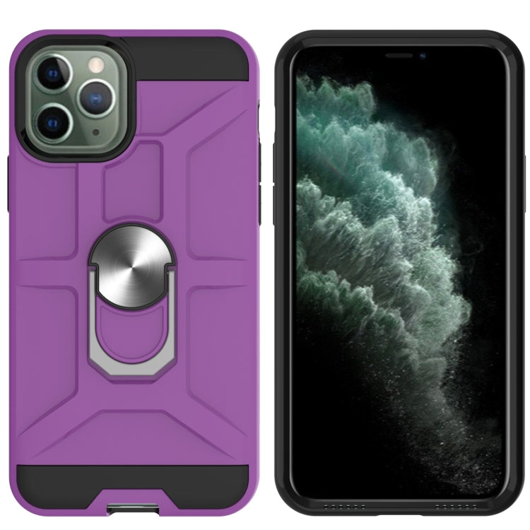 For iPhone 11 Pro War-god Armor TPU + PC Shockproof  Magnetic Protective Case with Ring Holder