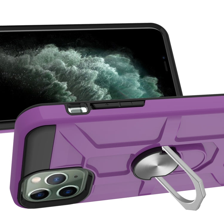 For iPhone 11 Pro War-god Armor TPU + PC Shockproof  Magnetic Protective Case with Ring Holder