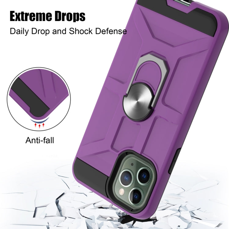 For iPhone 11 Pro War-god Armor TPU + PC Shockproof  Magnetic Protective Case with Ring Holder