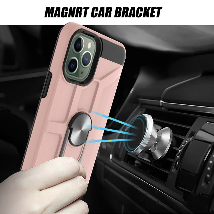 For iPhone 11 Pro War-god Armor TPU + PC Shockproof  Magnetic Protective Case with Ring Holder