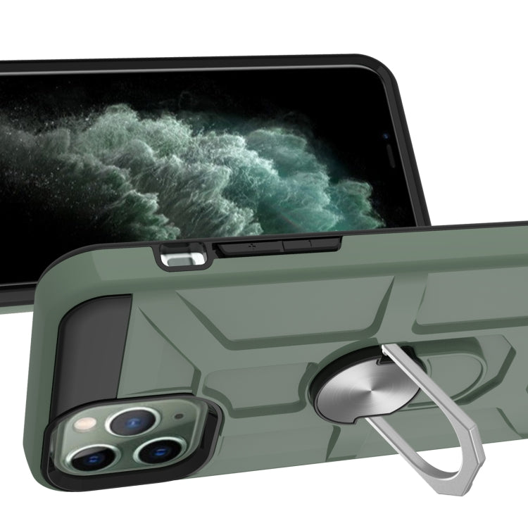 For iPhone 11 Pro War-god Armor TPU + PC Shockproof  Magnetic Protective Case with Ring Holder