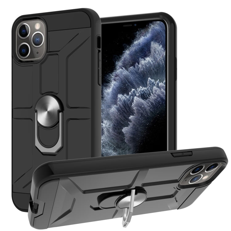 For iPhone 11 Pro Max War-god Armor TPU + PC Shockproof  Magnetic Protective Case with Ring Holder