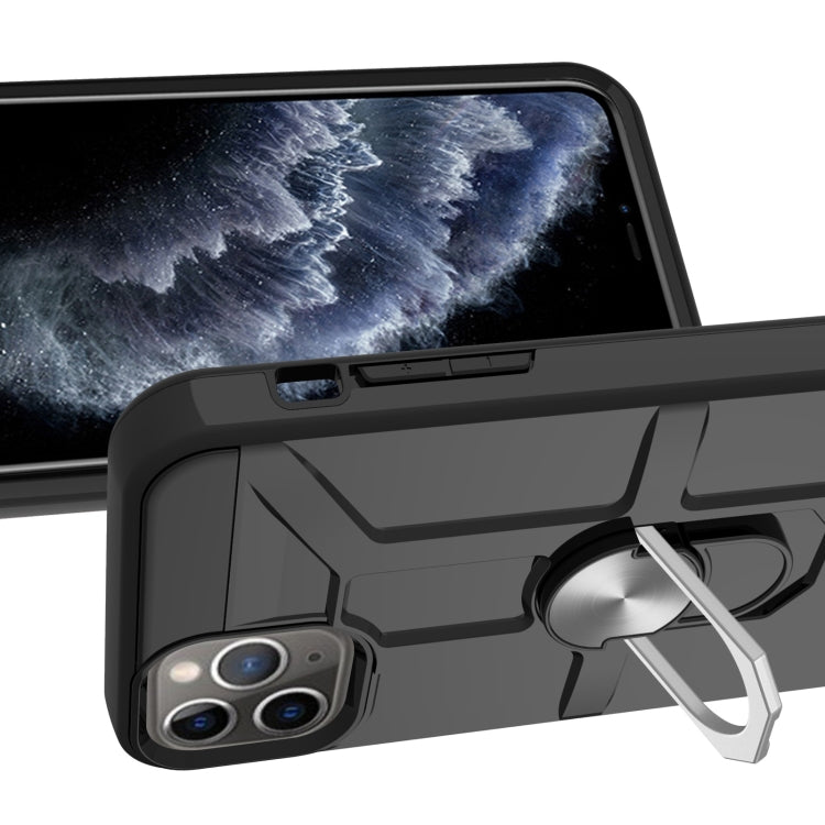 For iPhone 11 Pro Max War-god Armor TPU + PC Shockproof  Magnetic Protective Case with Ring Holder