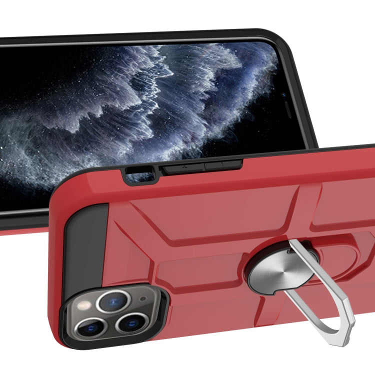 For iPhone 11 Pro Max War-god Armor TPU + PC Shockproof  Magnetic Protective Case with Ring Holder
