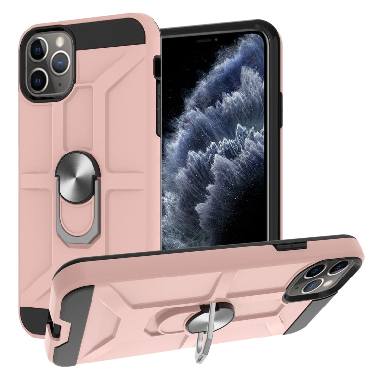 For iPhone 11 Pro Max War-god Armor TPU + PC Shockproof  Magnetic Protective Case with Ring Holder