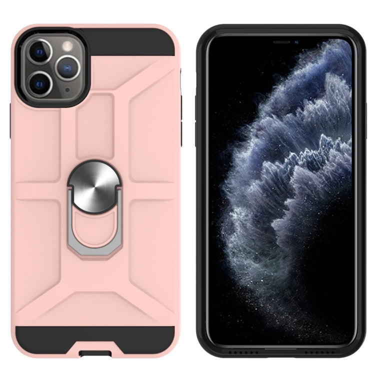 For iPhone 11 Pro Max War-god Armor TPU + PC Shockproof  Magnetic Protective Case with Ring Holder