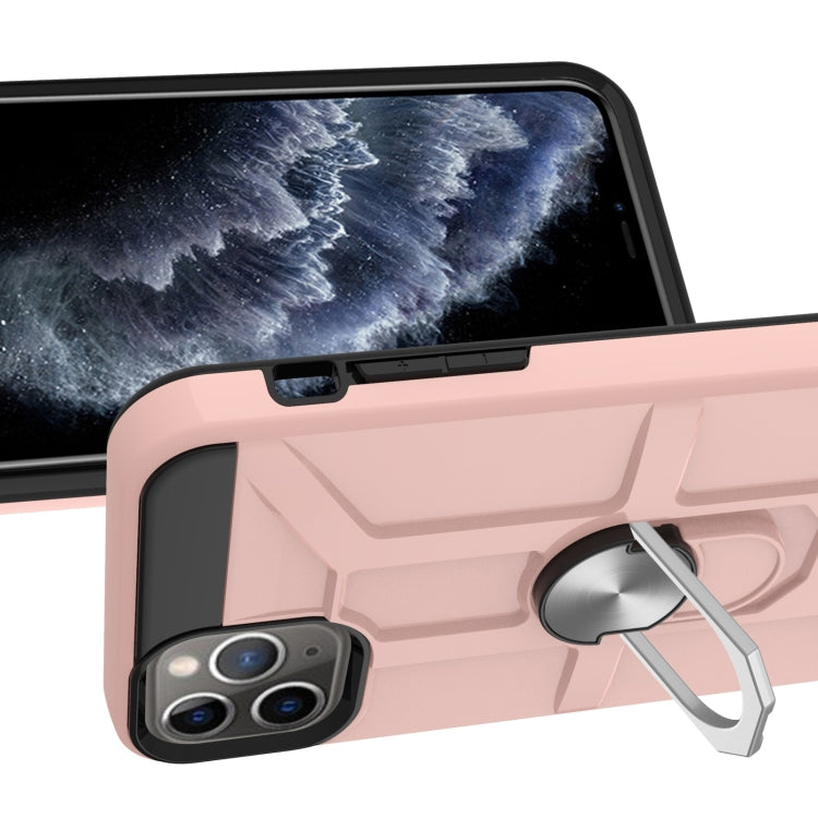For iPhone 11 Pro Max War-god Armor TPU + PC Shockproof  Magnetic Protective Case with Ring Holder